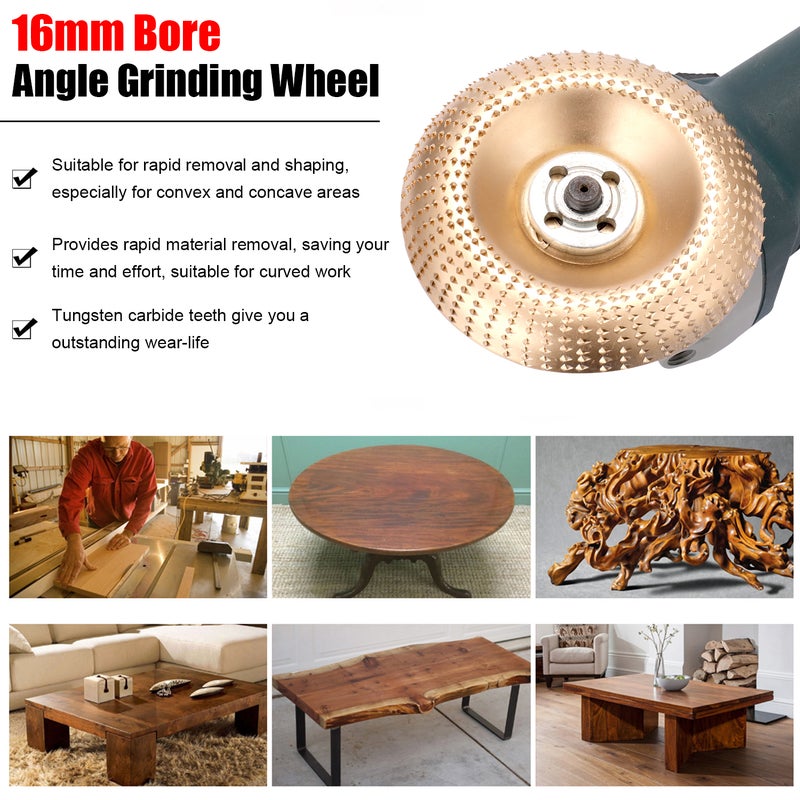 NO.45 Steel Wood Angle Grinding Wheel Sanding Carving Rotary Tool Abrasive Disc for Angle Grinder - Image 4
