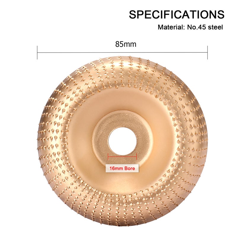 NO.45 Steel Wood Angle Grinding Wheel Sanding Carving Rotary Tool Abrasive Disc for Angle Grinder - Image 2
