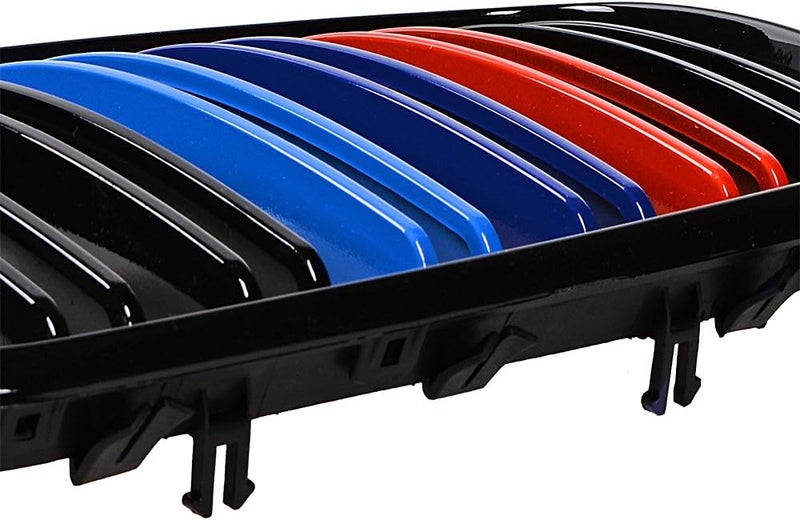 Astra Depot Glossy Black M-Color Front Grille for 2007-2013 BMW X5 X6 E70 E71 - Image 5
