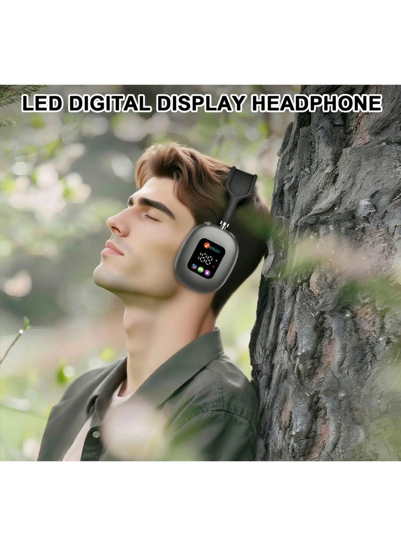 Bluetooth wireless headphone, over-ear active noise reduction headset, support Bluetooth connection, 3.5mm AUX and tf card input - Image 5