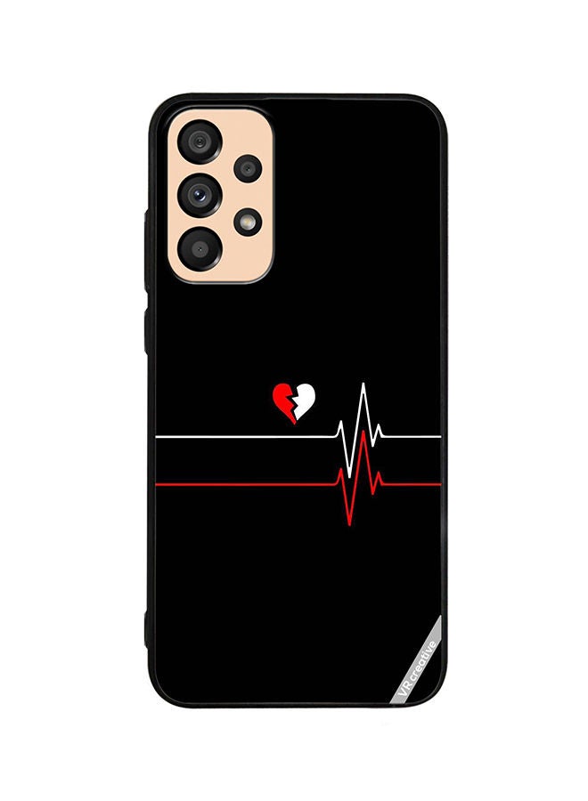 VR CREATIVE Protective Case Cover For Samsung Galaxy A53 5G Heartbeat Design Multicolour - Image 1