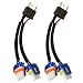 YZVNHOR 2Pcs H4 to 9005 9006 Headlight Bulb Conversion Ceramic Sockets Wiring Harness - Image 2