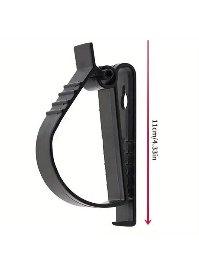 1pc Black Heavy Duty Adjustable Clamp Non Slip Grip Tool Holder for Work Belt Safety Gear - Image 5