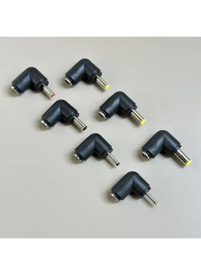 1 كابل محول من USB إلى DC 5.5x2.1 مم مع 10 أنواع من الموصلات الذكورية باللون الأسود - Image 5