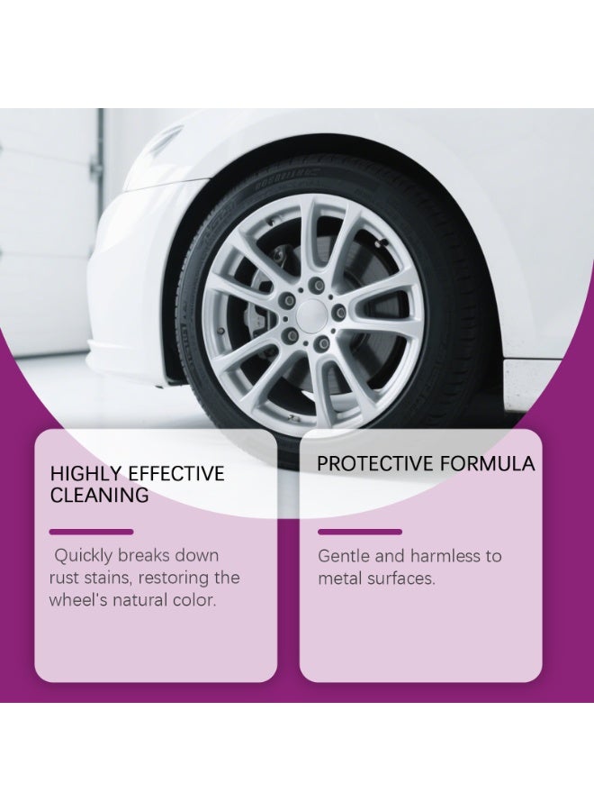 Homonth Wheel and Rim Cleaner Spray, 120ml Acid-Free pH-Balanced Formula, Advanced Purple Reacting Cleaner for Stubborn Brake Dust, Rust and Road Grime - Image 3