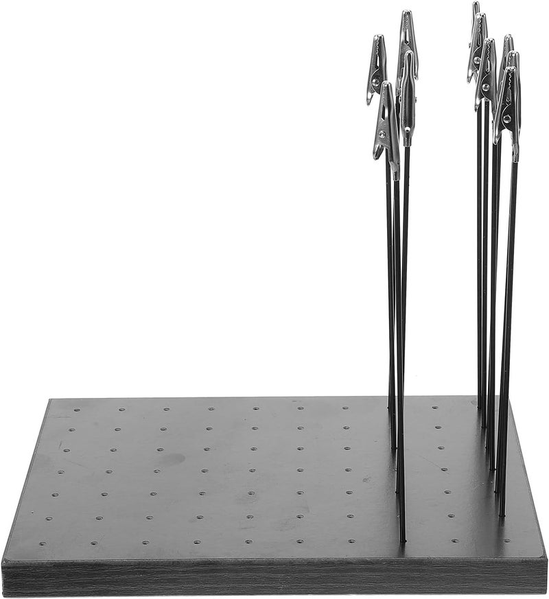 ABOOFAN Model Painting Clip Stand Base with Alligator Clips, Large Plastic Holder for Airbrush and Spray Paint, 10pcs Set for Hobby Model Coloring and Drying Tools - Image 1