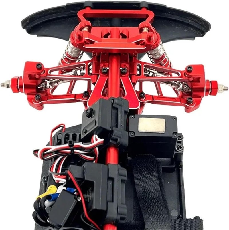 ألعاب سيارات RC لـ MJX 14211، نسخة محسنة من المعدن، قطع استبدال للذراع الخلفية العلوية للسيارة RC، تتناسب مع جهاز التحكم عن بعد (حمراء اللون). - Image 3