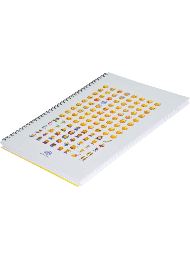 FIS FIS Spiral Hard Cover Notebook, A4 Size(29.7x21cm), 100 Sheets x 5, Single Line Ruling, Pack of 5 Pieces - FSNBSA41904  - Image 3