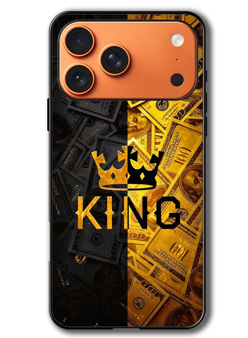 Theodor Case Compatible with Apple iPhone 17 Pro Max 6.9 Inch Protection Shockproof Bumper Cover King Gold - Image 1