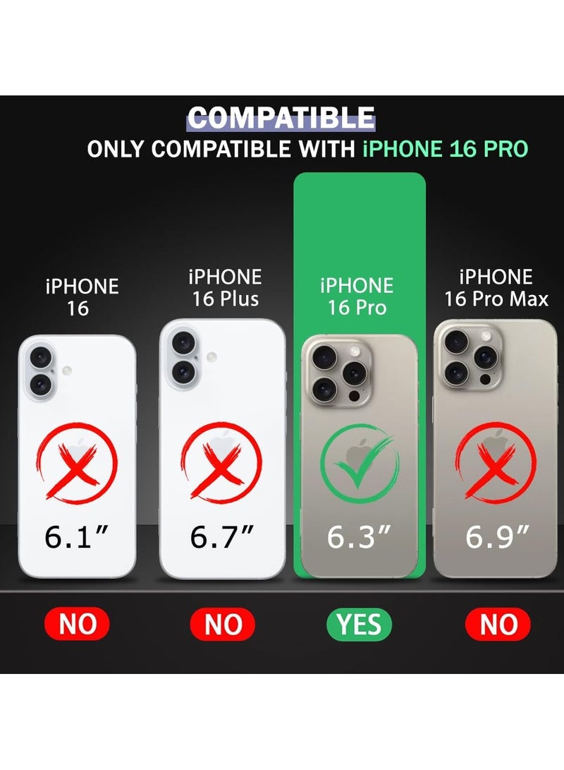 واقي شاشة لهاتف iPhone 16 Pro واقي شاشة من الزجاج المقسى صلابة 9H ومقاوم للخدش لهاتف iPhone 16 Pro من الزجاج المقسى من الحافة إلى الحافة - Image 2