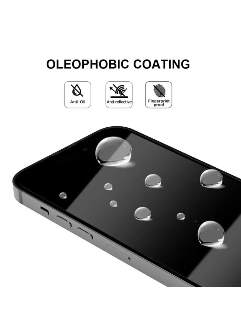 واقي شاشة لهاتف iPhone 16 Pro واقي شاشة من الزجاج المقسى صلابة 9H ومقاوم للخدش لهاتف iPhone 16 Pro من الزجاج المقسى من الحافة إلى الحافة - Image 5