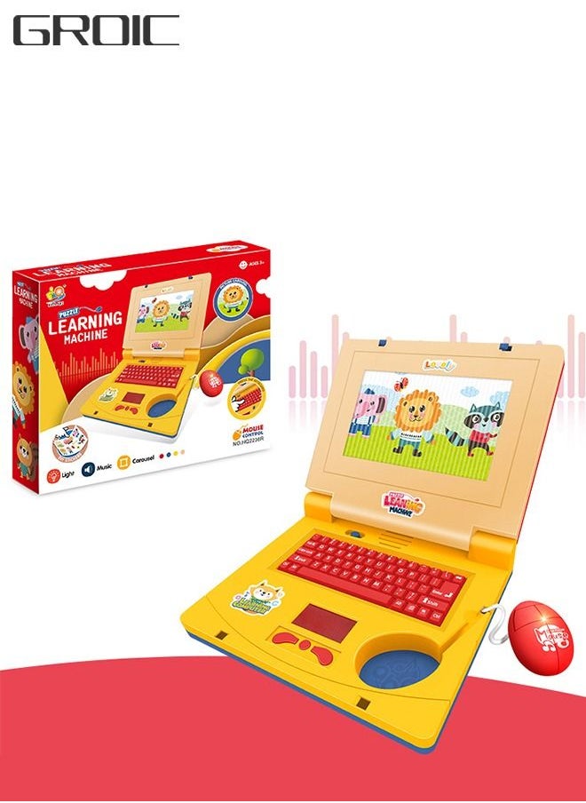 GROIC - Kids Exploration Toy Laptop Educational Learning Computer, Children's Educational Interactive Computer,Keyboard and Mouse Included - Image 1