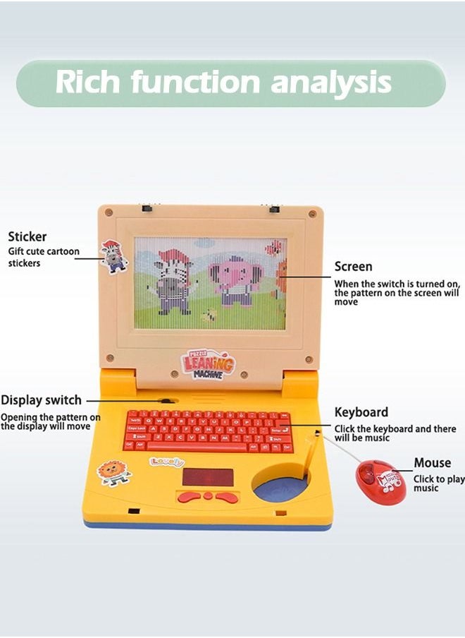 GROIC - Kids Exploration Toy Laptop Educational Learning Computer, Children's Educational Interactive Computer,Keyboard and Mouse Included - Image 1