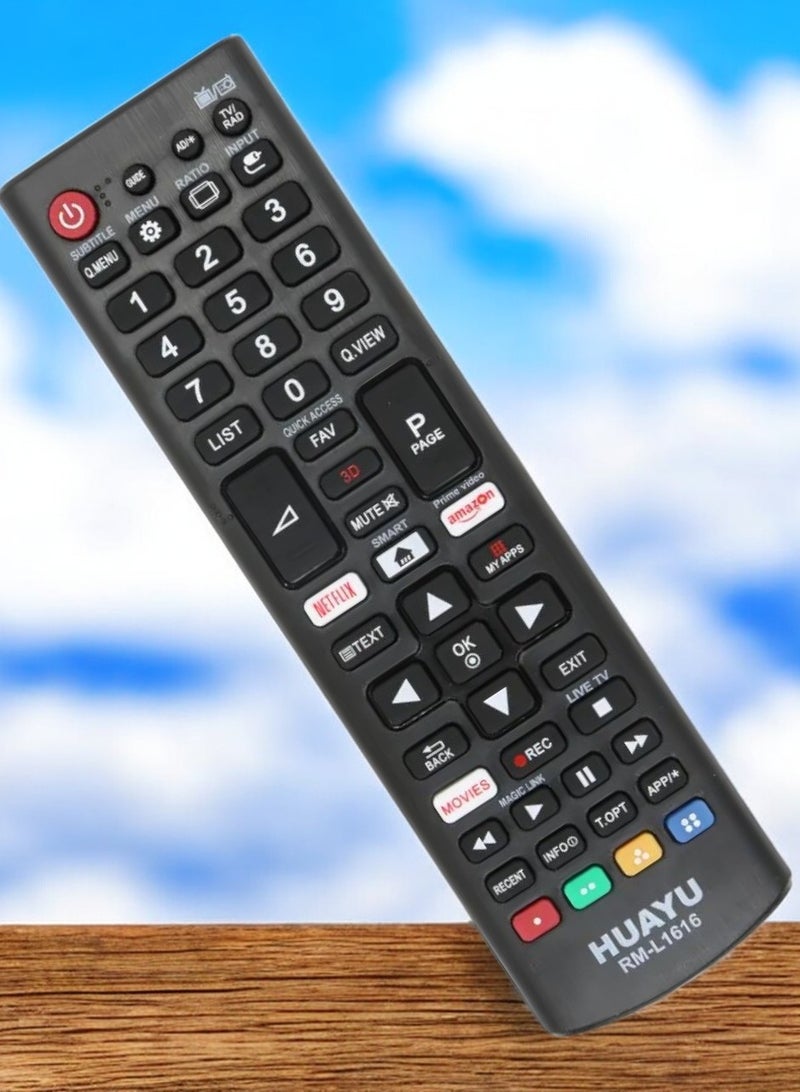 Huayu RM-L1616 Universal Remote Control for LG LCD/LED TV with Shortcut Access Buttons - Image 4