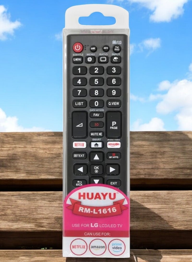 Huayu RM-L1616 Universal Remote Control for LG LCD/LED TV with Shortcut Access Buttons - Image 3