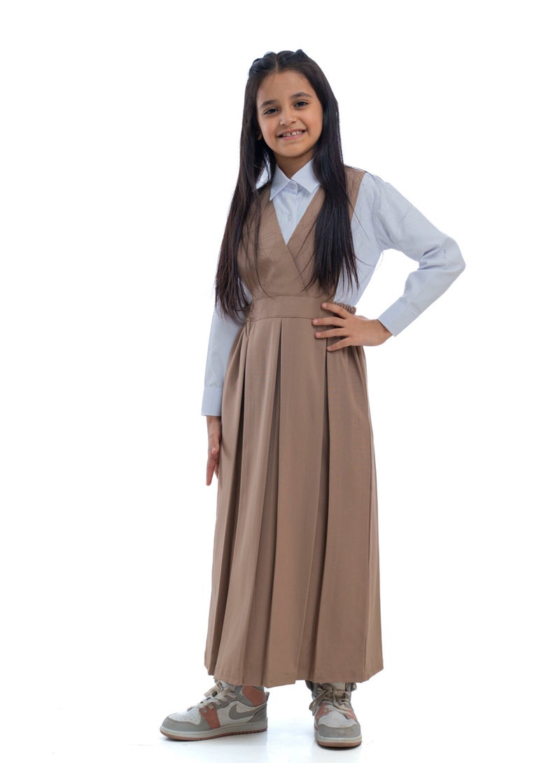 مريول لارا مريول روضة بناتي بيج سادة – زي مدرسي أنيق لرياض الأطفال - Image 1