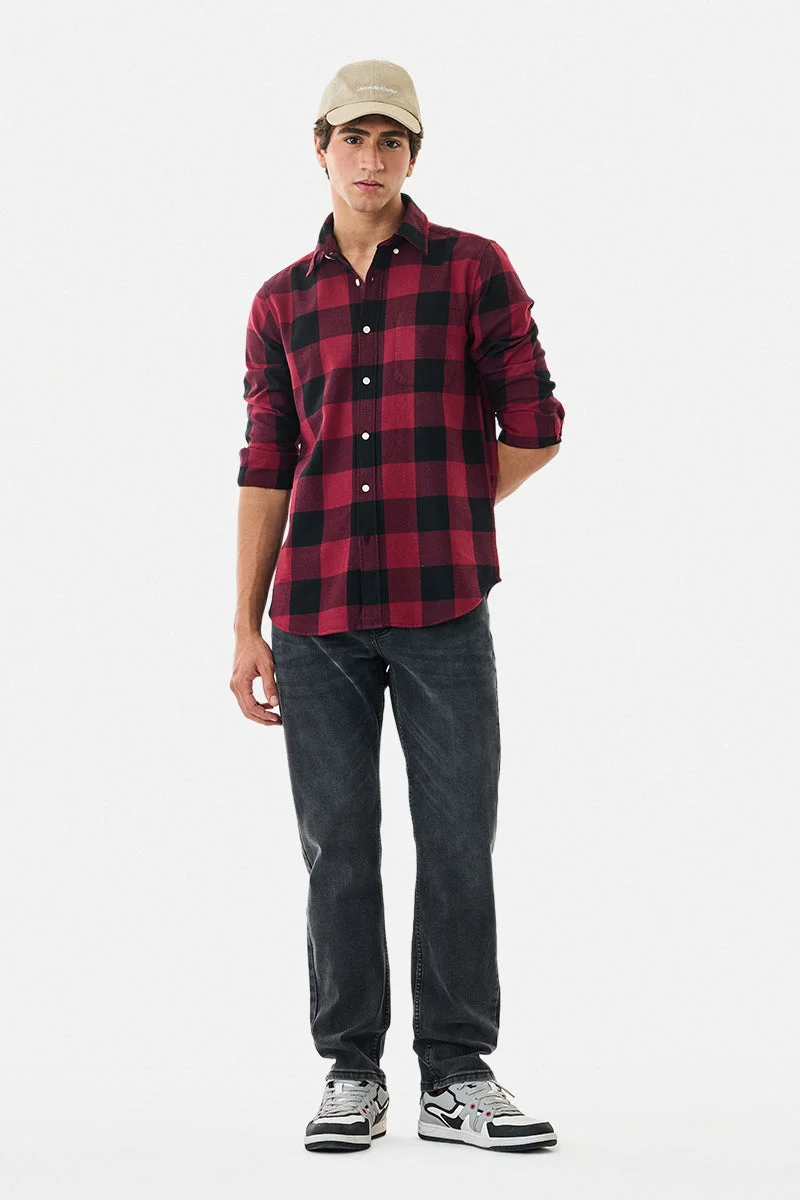 SNITCH Black Solid Relaxed Casual Jeans