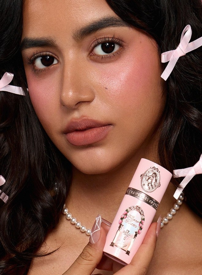 Flower Knows بلوش زهرة يعرف الفراولة كيوبيد توهج طوال اليوم، بلوش مقاوم للماء والعرق للخدين، لمسة رطبة قابلة للدمج مع تركيبة مرطبة (02 روز ساحلي، 0.25 أونصة سائلة) - Image 5