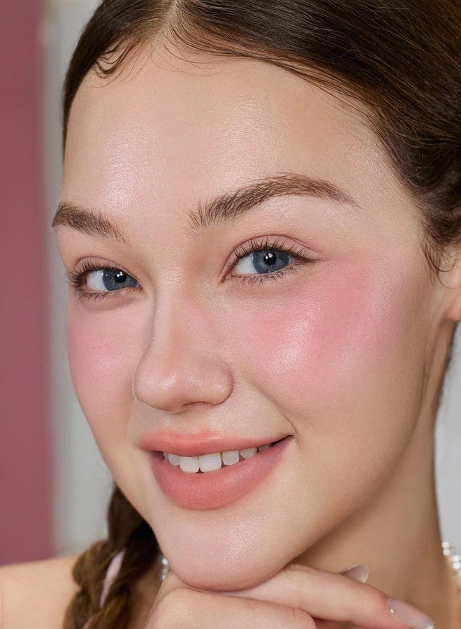 Flower Knows بلوش زهرة يعرف الفراولة كيوبيد توهج طوال اليوم، بلوش مقاوم للماء والعرق للخدين، لمسة رطبة قابلة للدمج مع تركيبة مرطبة (02 روز ساحلي، 0.25 أونصة سائلة) - Image 4