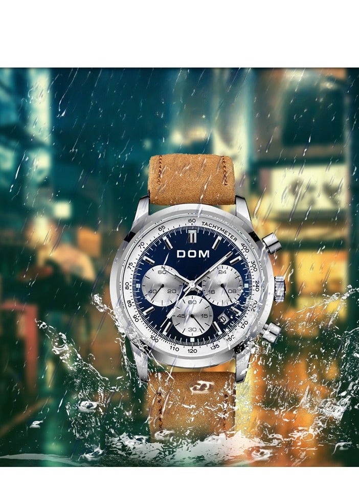 DOM Men's Waterproof Quartz Watch - Image 4
