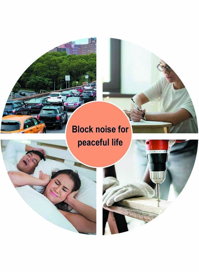 HY - Quality Foam Earplugs 5 Pair - 32dB Noise Cancelling Soft High Decibel Ear Plugs for Noise Reduction Ear Protection Concerts Loud Music Shooting Guns Work Construction Safety Hearing Protection - Image 1