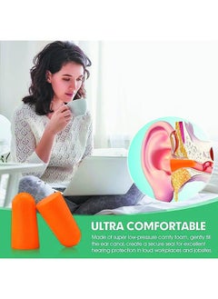 HY Quality Foam Earplugs 5 Pair - 32dB Noise Cancelling Soft High Decibel Ear Plugs for Noise Reduction Ear Protection Concerts Loud Music Shooting Guns Work Construction Safety Hearing Protection  - Image 2