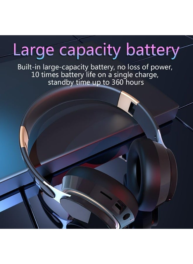 Hybrid Active Noise Cancelling Foldable Headphones, Wireless Over-Ear Bluetooth, 40H Long  Playtime - Image 4