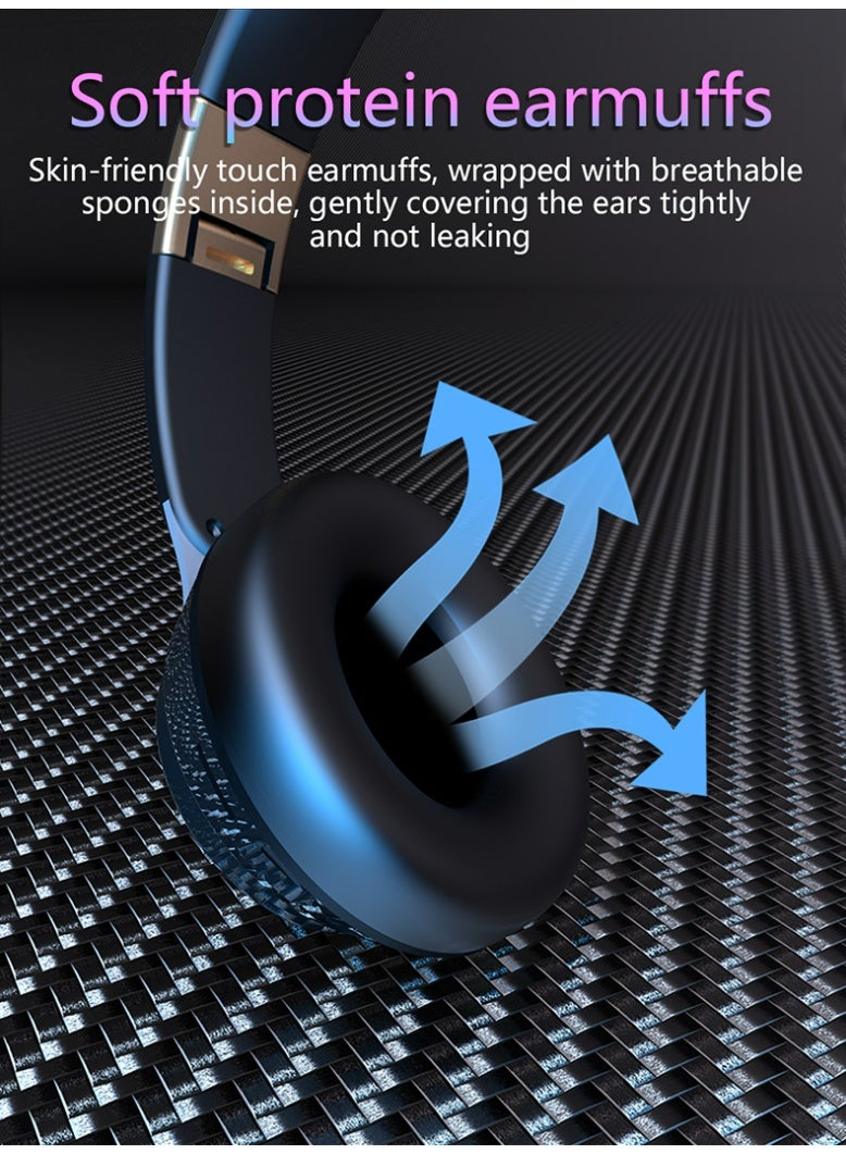 Hybrid Active Noise Cancelling Foldable Headphones, Wireless Over-Ear Bluetooth, 40H Long  Playtime - Image 2