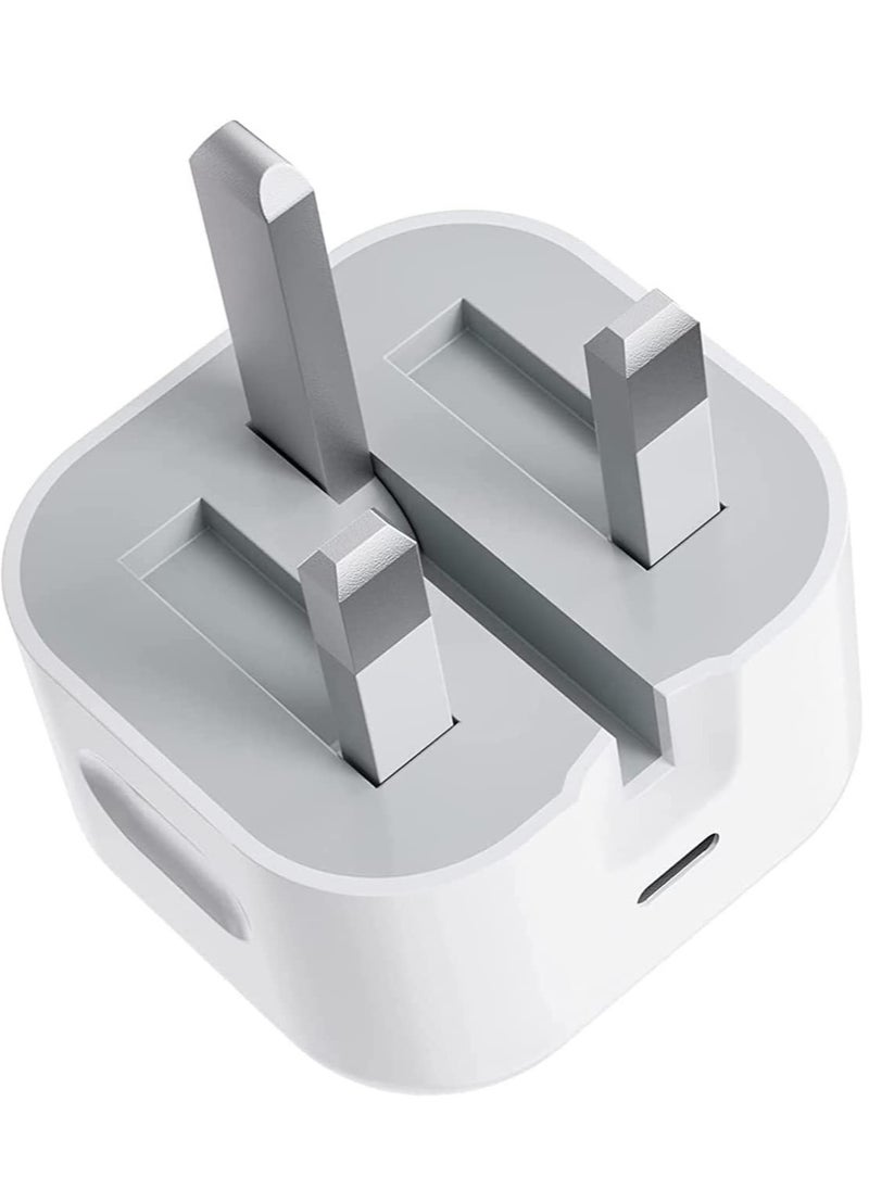 ELTRAZONE Type C Fast Charger PD 20W Power Adapter for phones Plug PD Power Adapter Wall Plug Compatible with iPhone 14 13, 13pro 12 Pro Max/12 Mini/SE (White)  - Image 2