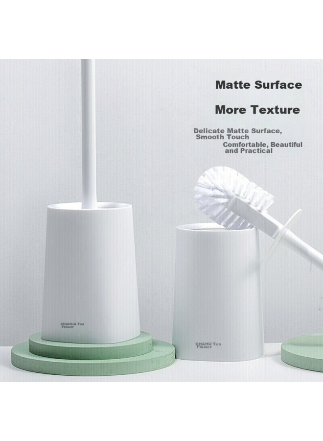 CHAHUA Camellia Toilet Brush, No Dead Angle Cleaning, Bathroom Long Handle Tool, Toilet Cleaning Brush, Hard Bristle Toilet Brush - Image 3