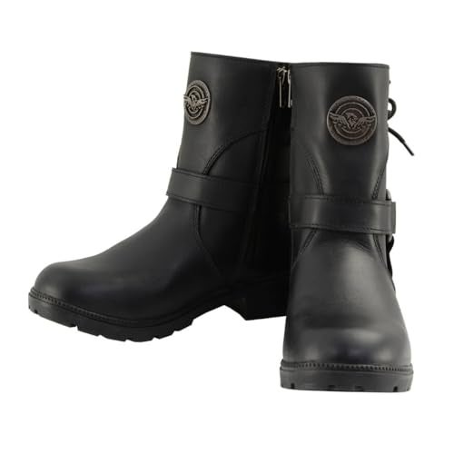 Milwaukee Leather مجموعة أحذية هارنس للدراجات النارية النسائية من ميلووكي جلدية فاخرة - 7.5 - Image 4