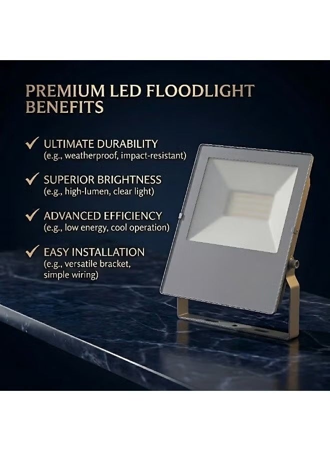 OPPLE LED Flood Light - Outdoor 20W Waterproof Security Light with Remote & Dusk to Dawn Sensor - Cool White Aluminum Wall Mount for Garden Garage Yard - Energy Saving 30000H - Image 4