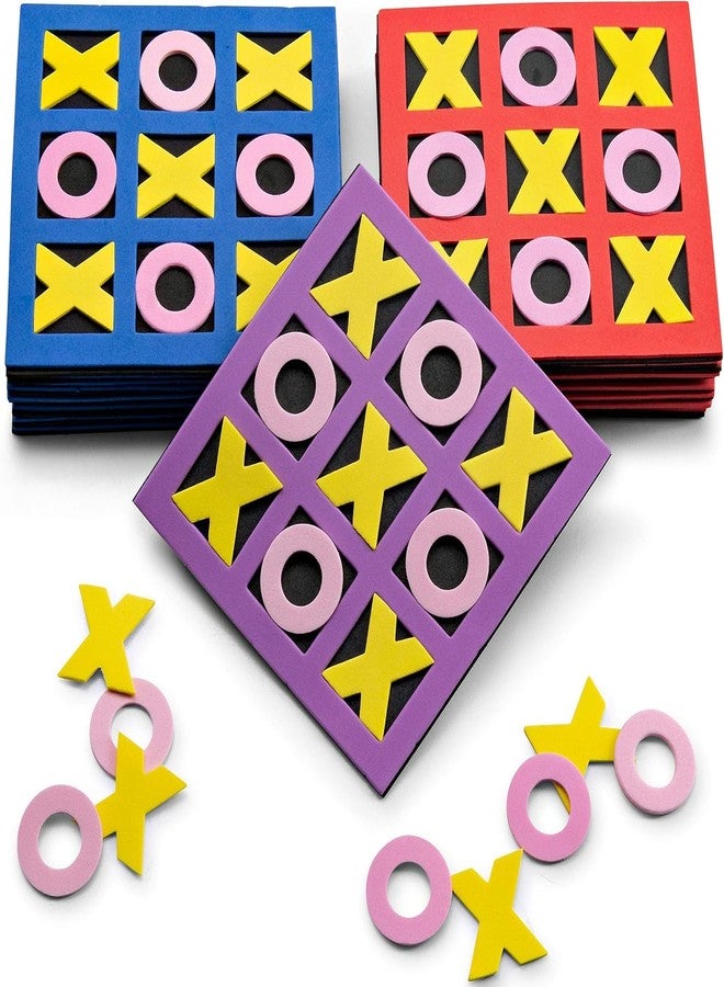 Bedwina Tic Tac Toe (Bulk Pack of 120) 5"x5" Foam Tic-Tac-Toe Mini Board Game Toys for Kids, Birthday Party Favors, Goody Bag Stuffers, Classroom Prizes & Occupational Therapy - Image 1