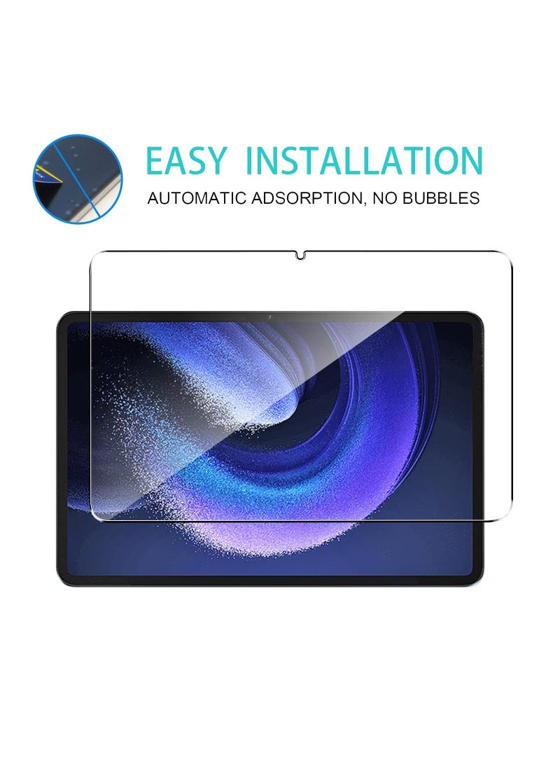 2 Pack Tempered Glass for Xiaomi Pad 6/6 Pro Screen Protector,9H Hardness,Ultra Resistant,Anti-Fingerprints,No Bubbles,HD-Clear,Full Coverage Tablet Film for Xiaomi Pad 6 [Easy Install] - Image 5