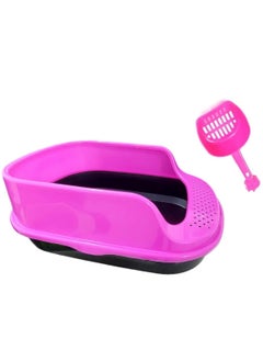 Generic Cat Litter Box With Cat Litter Scoop Large Size Litter Box Premium Quality Easy to Carry and Clean  - Image 1