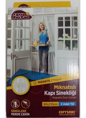 OMAK Greenleaves Magnetic Door Fly Screen 2X 60X210 Cm  - Image 2