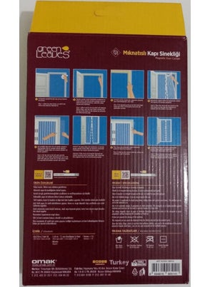 OMAK Greenleaves Magnetic Door Fly Screen 2X 60X210 Cm  - Image 4