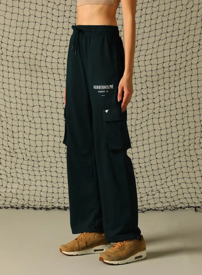 Hubberholme Women’s Straight Fit Dark Green Trousers – Elegant and Stylish