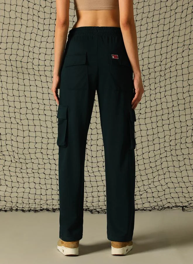 Hubberholme Women’s Straight Fit Dark Green Trousers – Elegant and Stylish