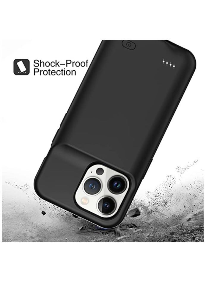 MUNTAQI 3500mAh Portable Battery Pack Rechargeable Charger Case Compatible with iPhone 13 Pro - Image 3