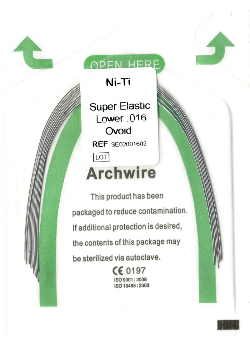 NiTi Arch Wire Ovoid 0.016 LOWER