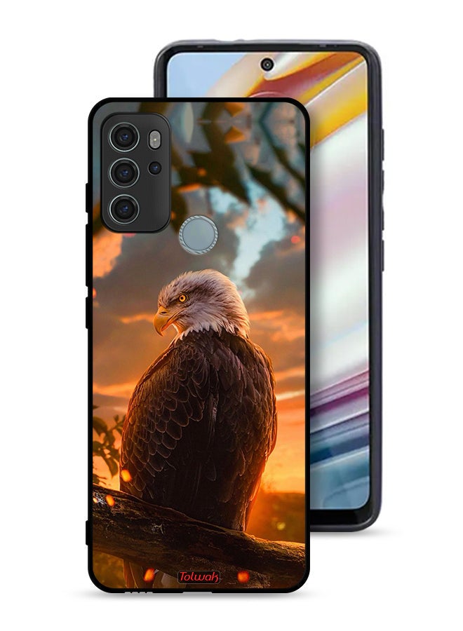 Tolwak Motorola Moto G60S Protective Case Cover Eagle - Image 1
