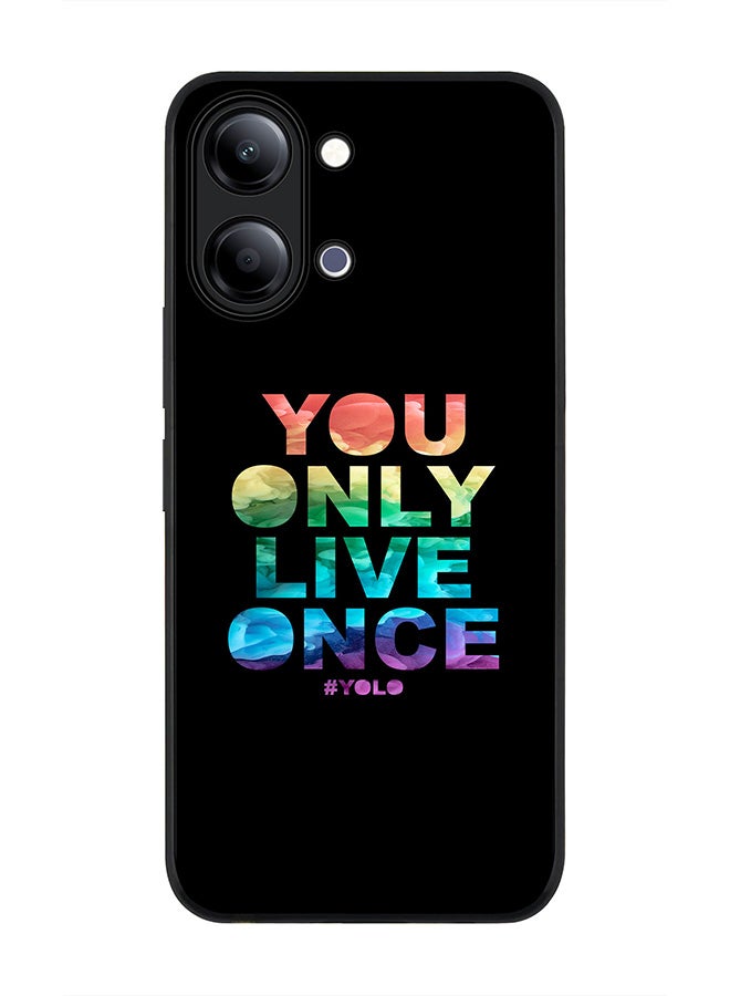 Stylizedd For vivo Y05 4G / Y6t 5G Case,Slim fit Camera Protection, Shockproof Thin Phone cover  - YOLO - Image 1