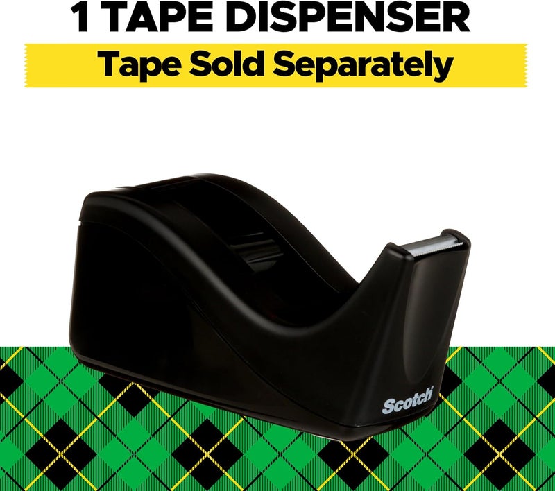 Scotch  Desktop Tape Dispenser, Black Two-Tone, 1 Dispenser/Pack (C60-BK) - Image 2