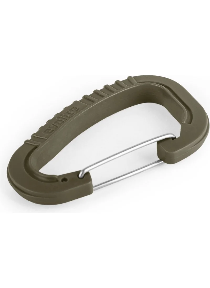 Evolite Strong Carabiner Set of 3 - Black/khaki/gray