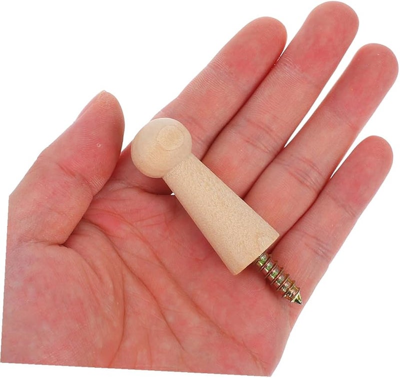 4Pcs Unfinished Wooden Wall Hooks Shaker Design for Hanging Coats Hats Towels - Image 5