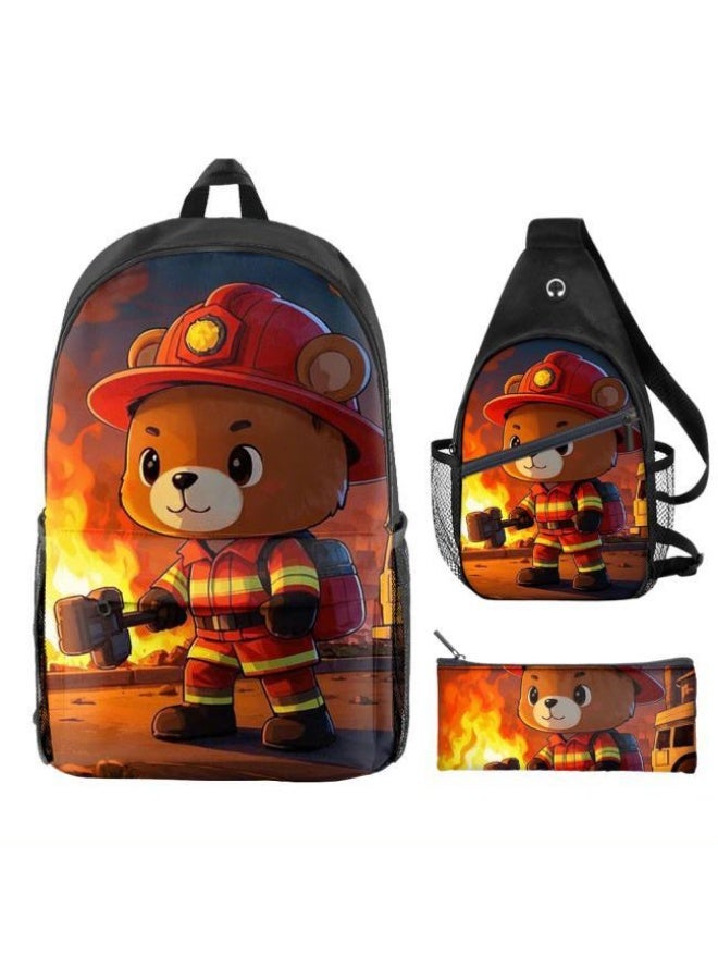 Universal cartoon new three-piece schoolbag - 183