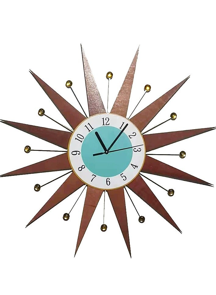 Popular Nordic Watch Simple Living Room Wall Clock Creative Home Decoration Clock Retro Light Luxury Wall Clock Wall Hanging 