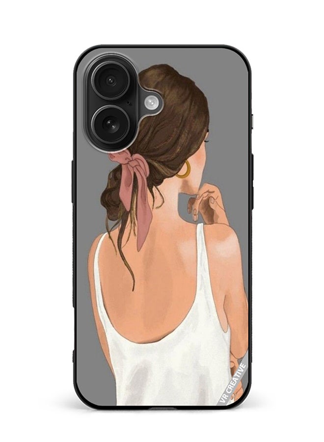 VR CREATIVE Protective Case Cover For Apple iPhone 16 Plus Girl Design Multicolour