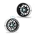 RCLIONS Aluminum Metal 19 Beadlock Wheels Rims for 110th Rock Crawler Car Axial SCX10 D90 TRX4 Pack of 4pcs1 Set Matte Black - Image 4